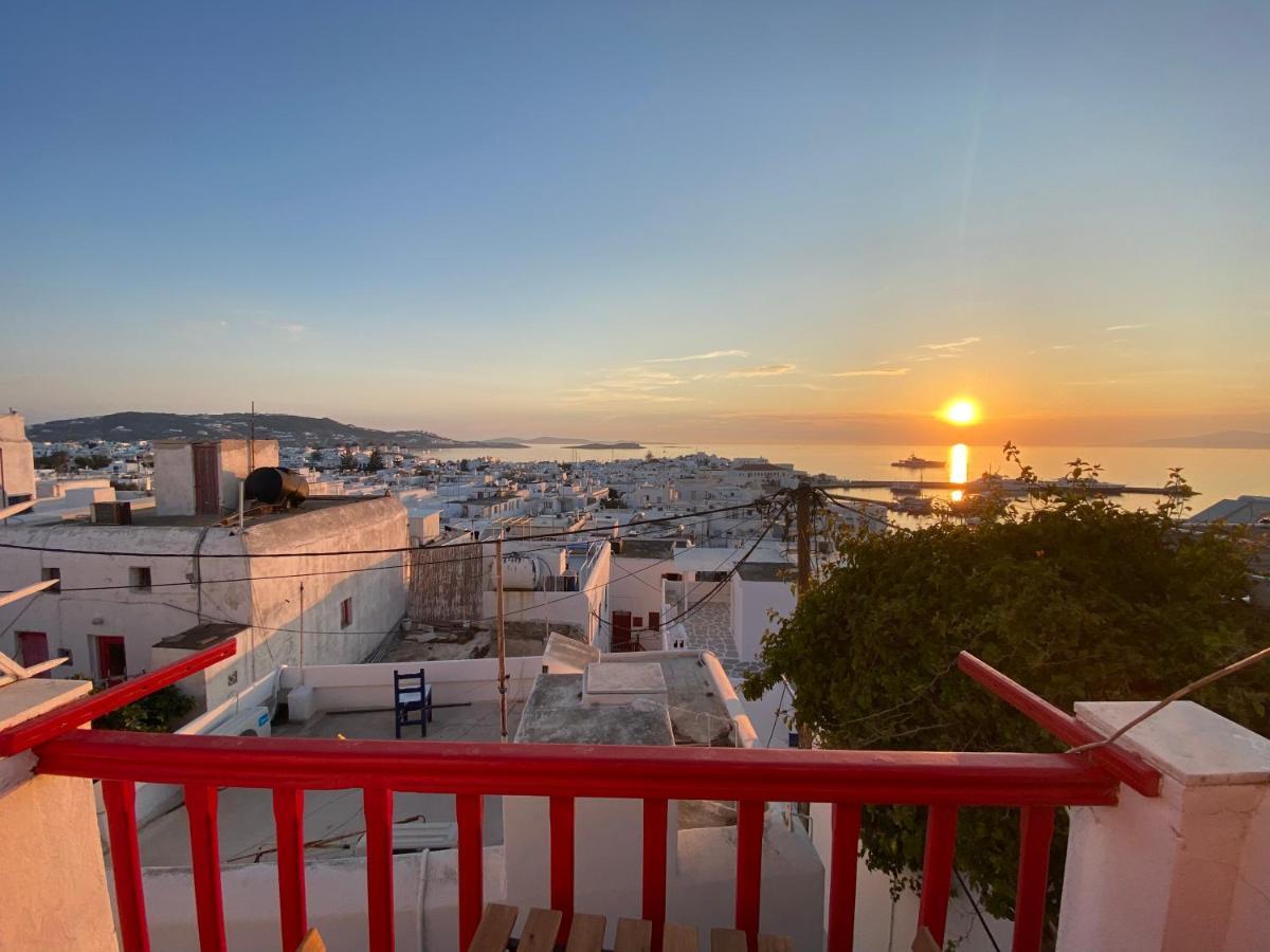 Elenitas Town House With Balcony And Sea View Apartman Mykonos Town Kültér fotó