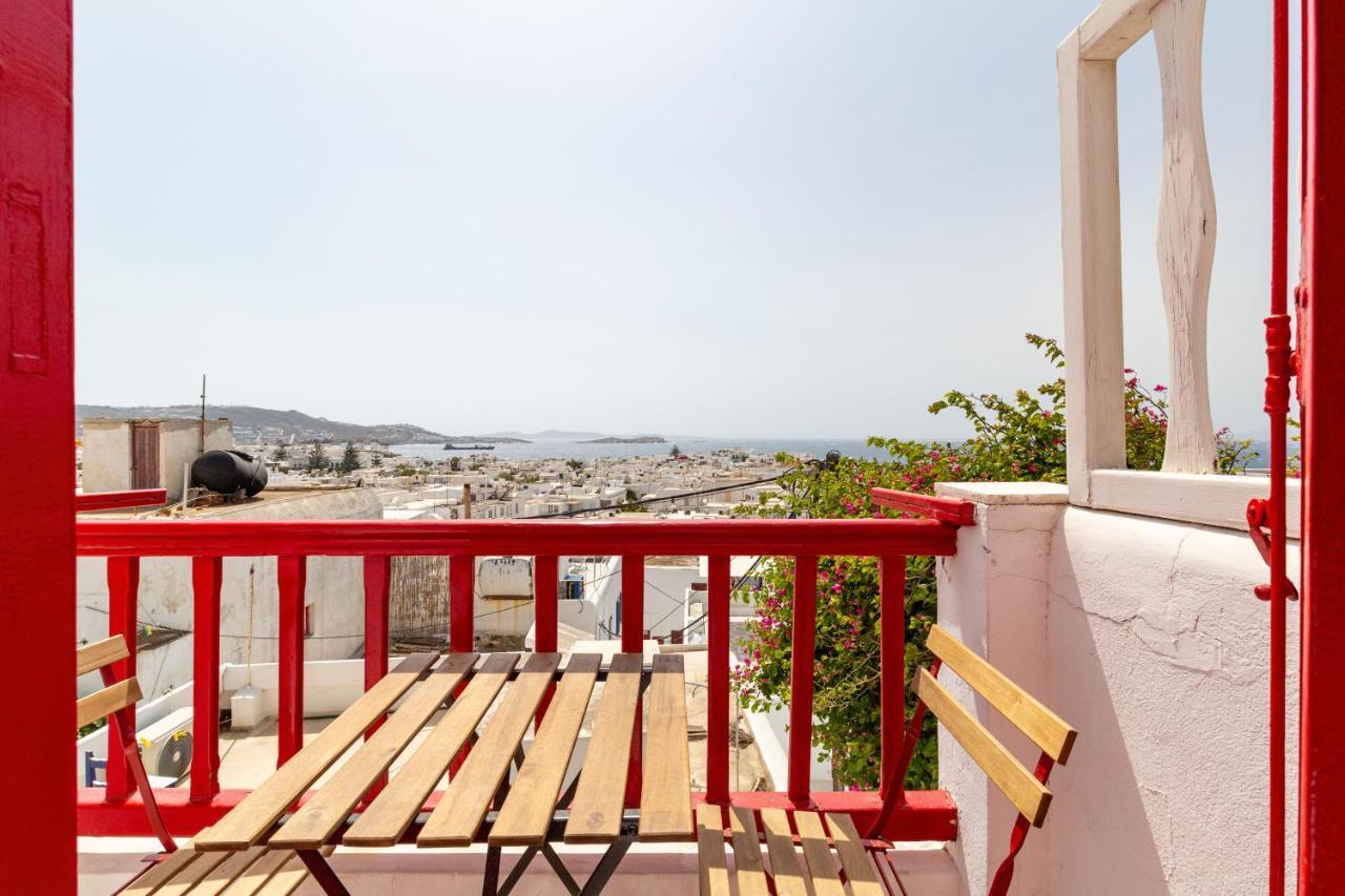 Elenitas Town House With Balcony And Sea View Apartman Mykonos Town Kültér fotó