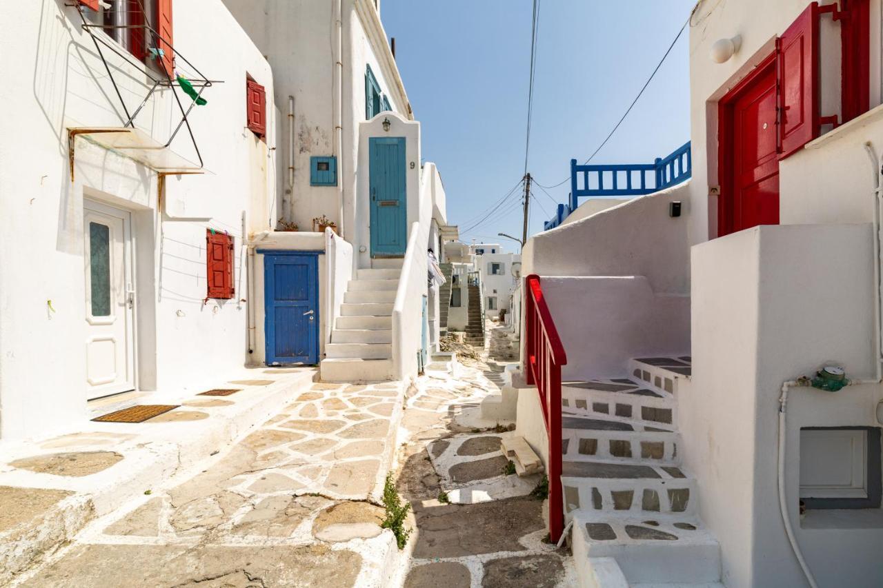 Elenitas Town House With Balcony And Sea View Apartman Mykonos Town Kültér fotó